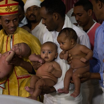 Asylum Seekers in TLV – Baptism